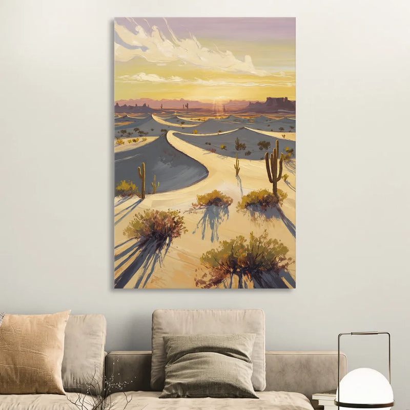 Bisbee Desert Sunrise Sitting Room - Canvas Wall Art