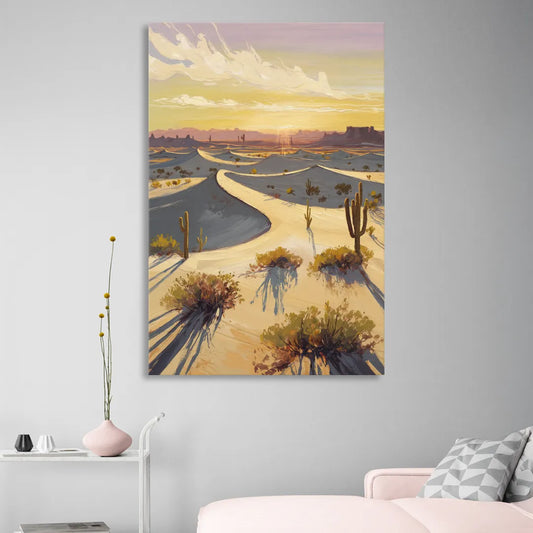 Bisbee Desert Sunrise Living Room - Canvas Wall Art