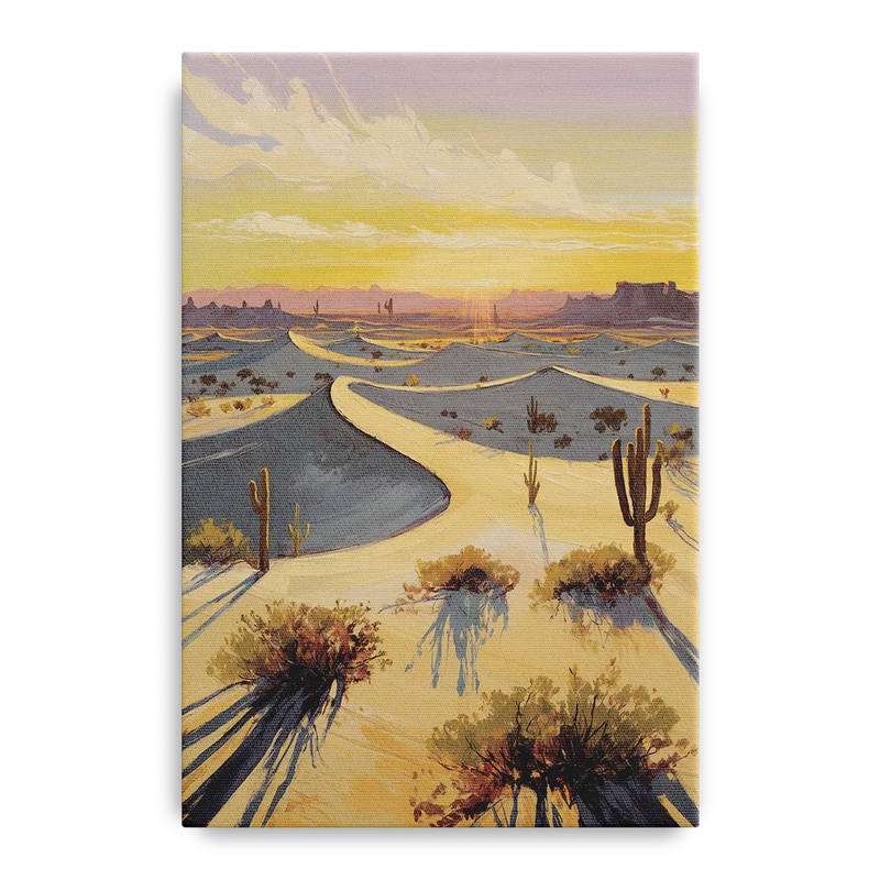 Bisbee Desert Sunrise Front - Canvas Wall Art