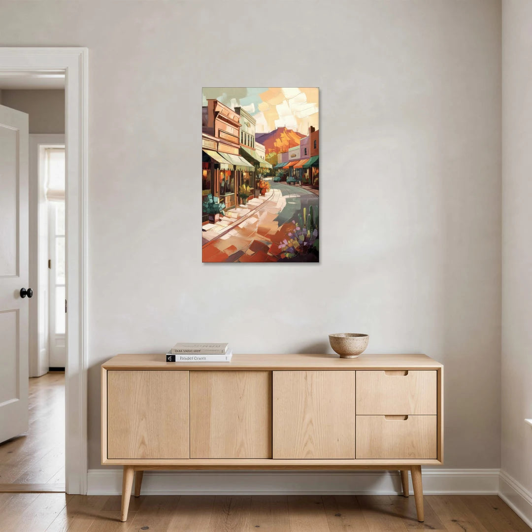 Bisbee Historic Streetscape - Canvas Wall Art - Coffee Table - 24x36