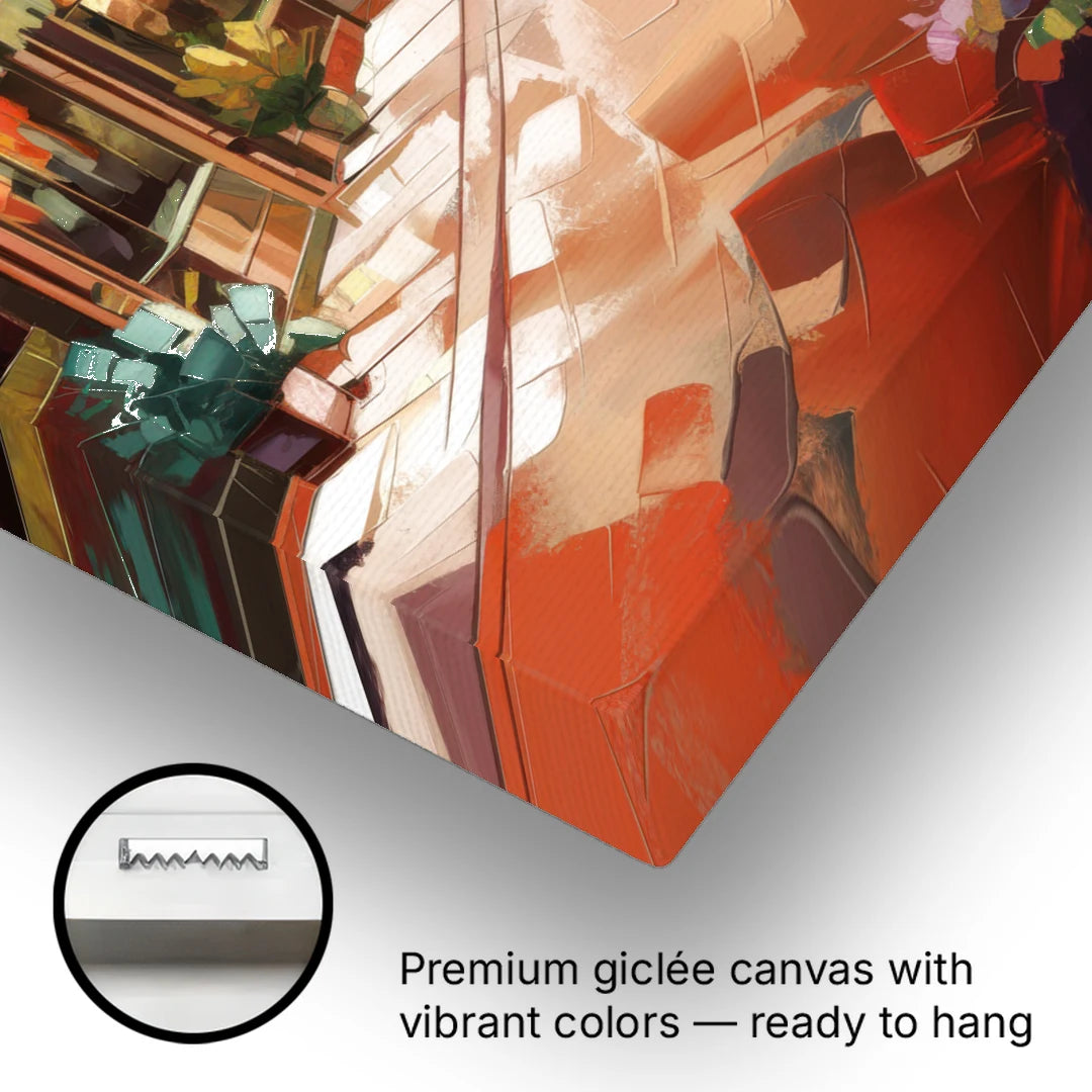 Bisbee Historic Streetscape - Canvas Wall Art - Gallery Wrap Corner