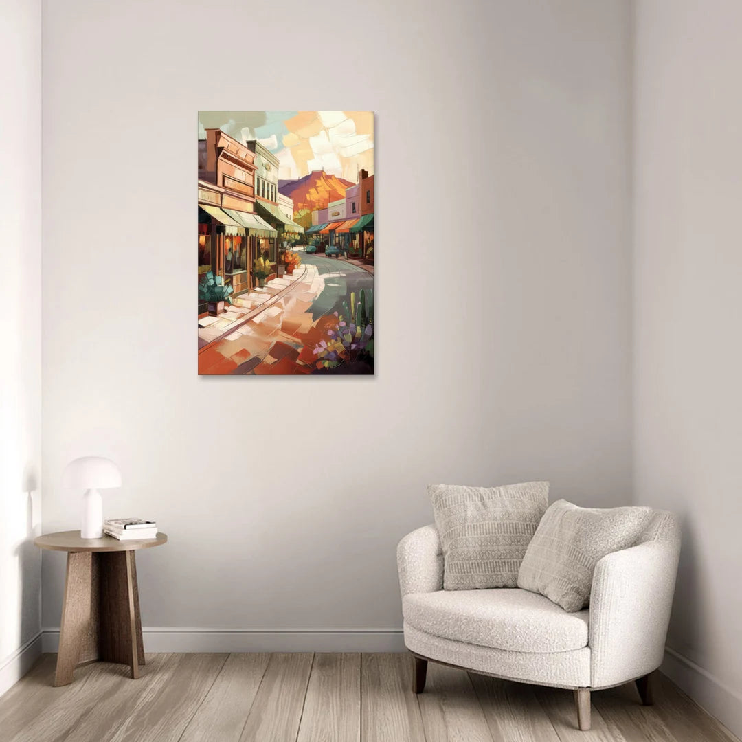 Bisbee Historic Streetscape - Canvas Wall Art - Sofa - 24x36