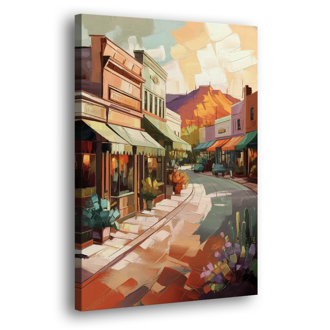 Bisbee Historic Streetscape Side - Canvas Wall Art