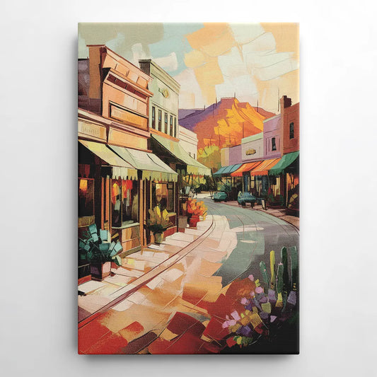 Bisbee Historic Streetscape - Canvas Wall Art
