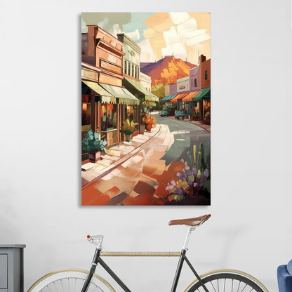 Bisbee Historic Streetscape Sitting Room - Canvas Wall Art