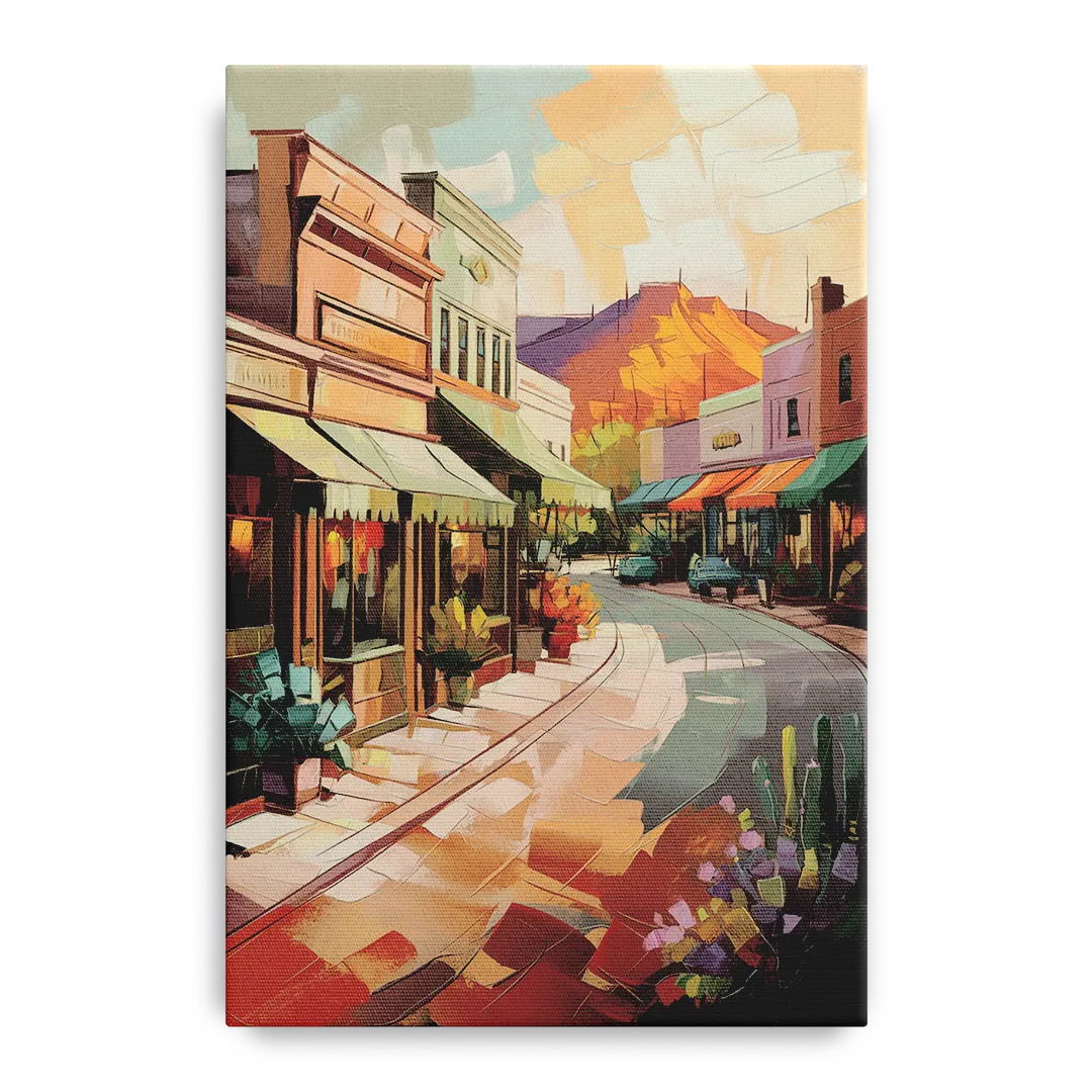 Bisbee Historic Streetscape Front - Canvas Wall Art