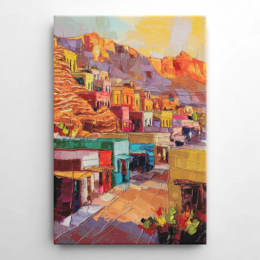 Bisbee Vibrant Skyline - Canvas Wall Art