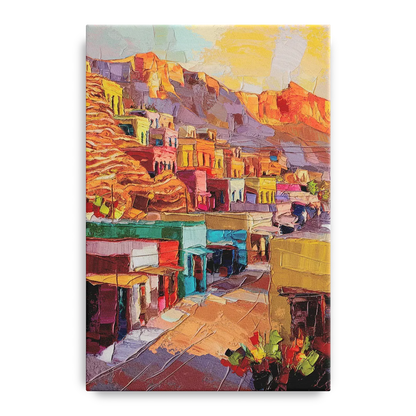 Bisbee Vibrant Skyline Front - Canvas Wall Art