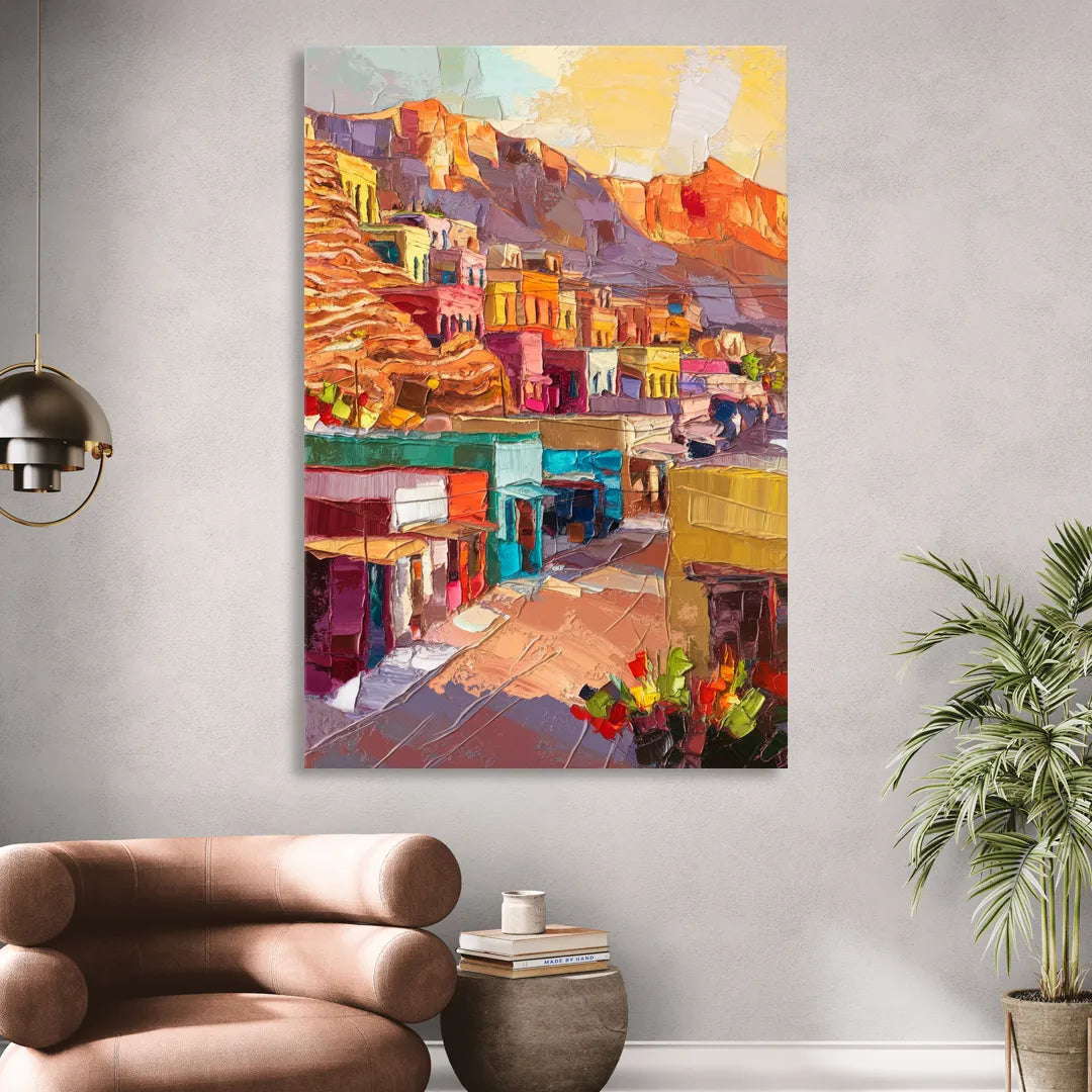 Bisbee Vibrant Skyline Sitting Room - Canvas Wall Art