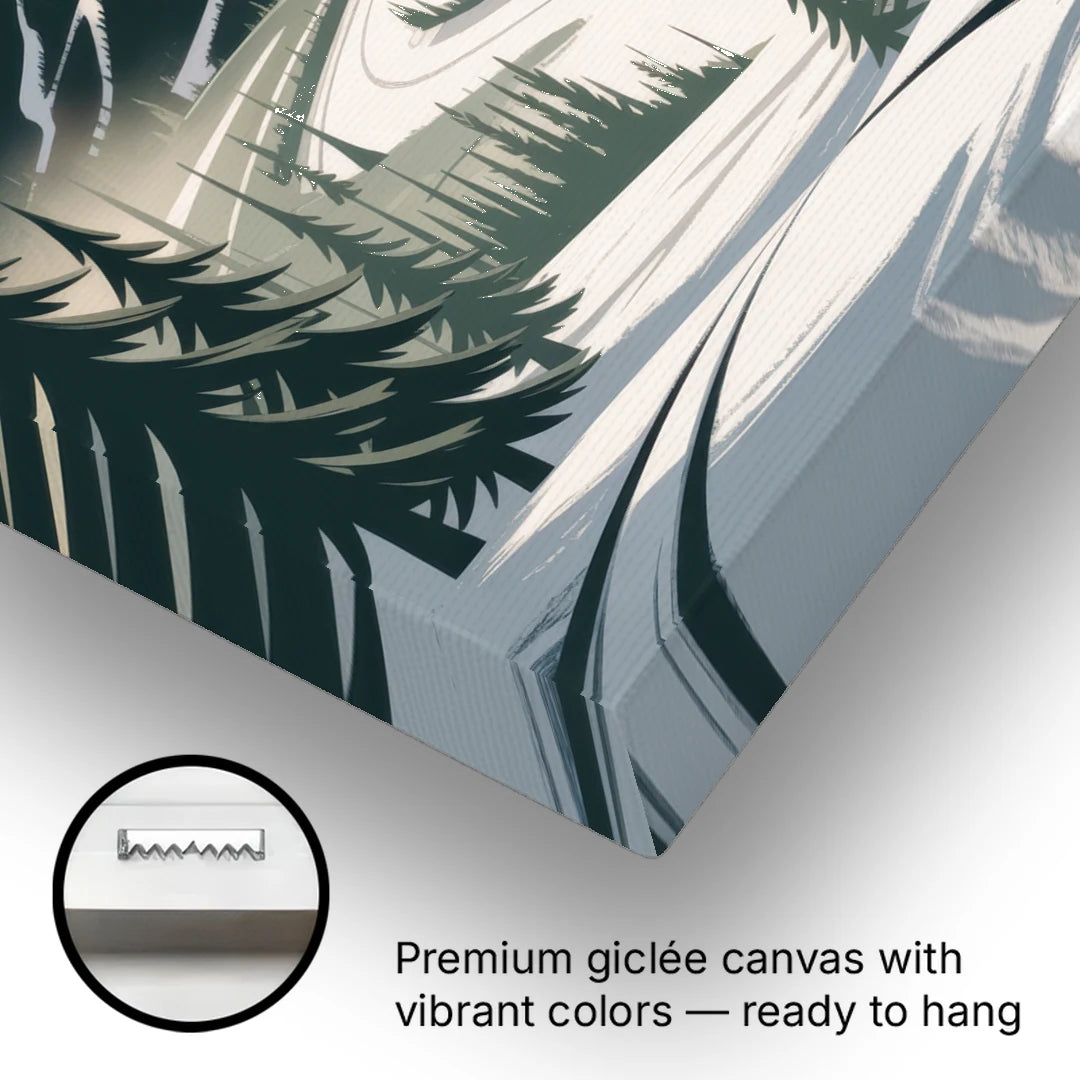 Blackcomb Mountain View - Canvas Wall Art - Gallery Wrap Corner