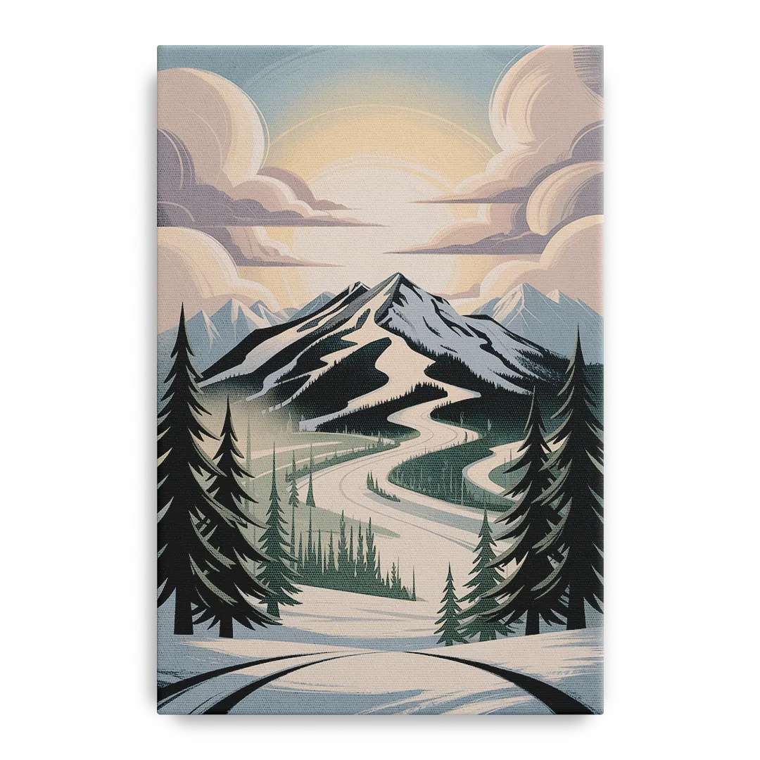 Blackcomb Mountain View Front - Canvas Wall Art
