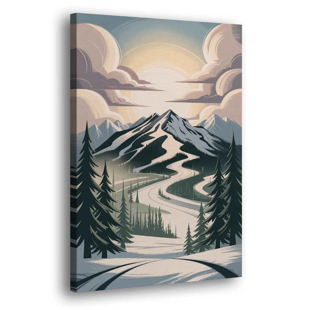 Blackcomb Mountain View Side - Canvas Wall Art