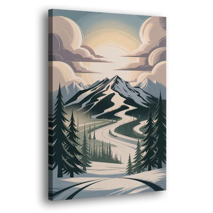 Blackcomb Mountain View Side - Canvas Wall Art