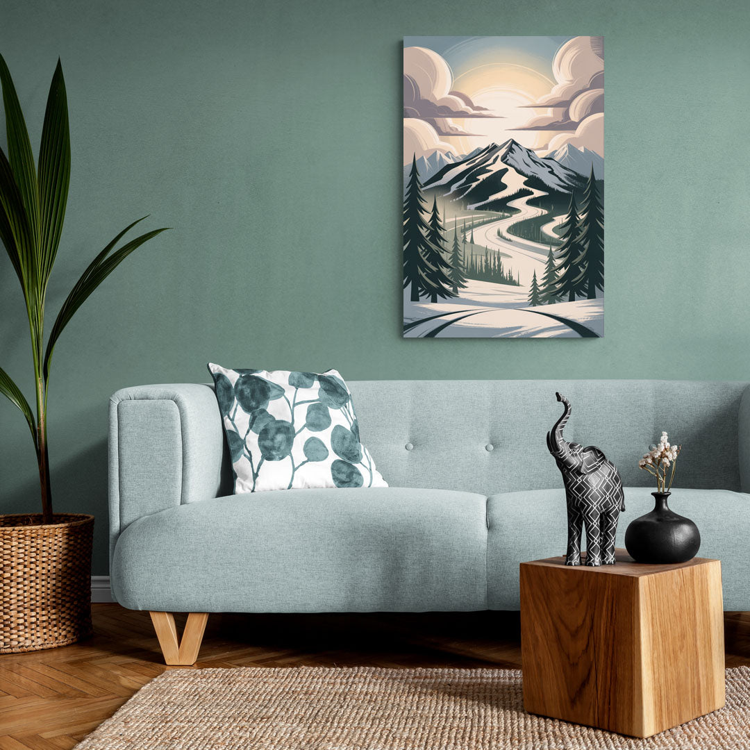 Blackcomb Mountain View - Canvas Wall Art Living Room