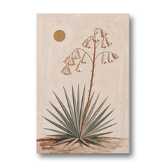 Blooming Yucca Stalk with Cream Bells - Canvas Wall Art - Front