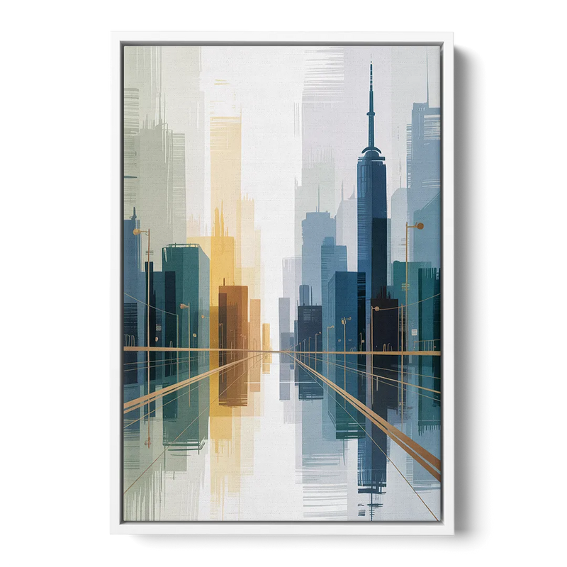 Bloor Street Vibes Front - White Canvas Wall Art