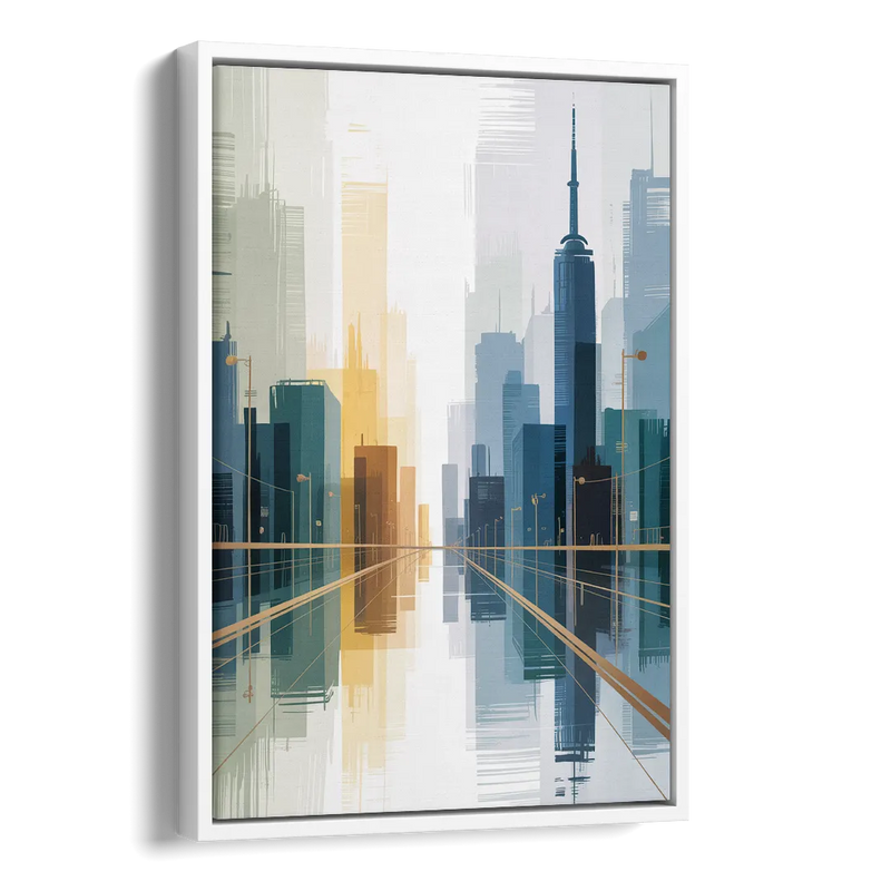 Bloor Street Vibes Side - White Canvas Wall Art