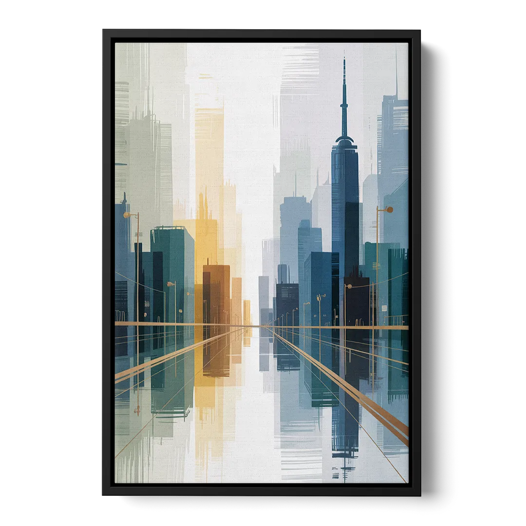 Bloor Street Vibes Front - Black Canvas Wall Art