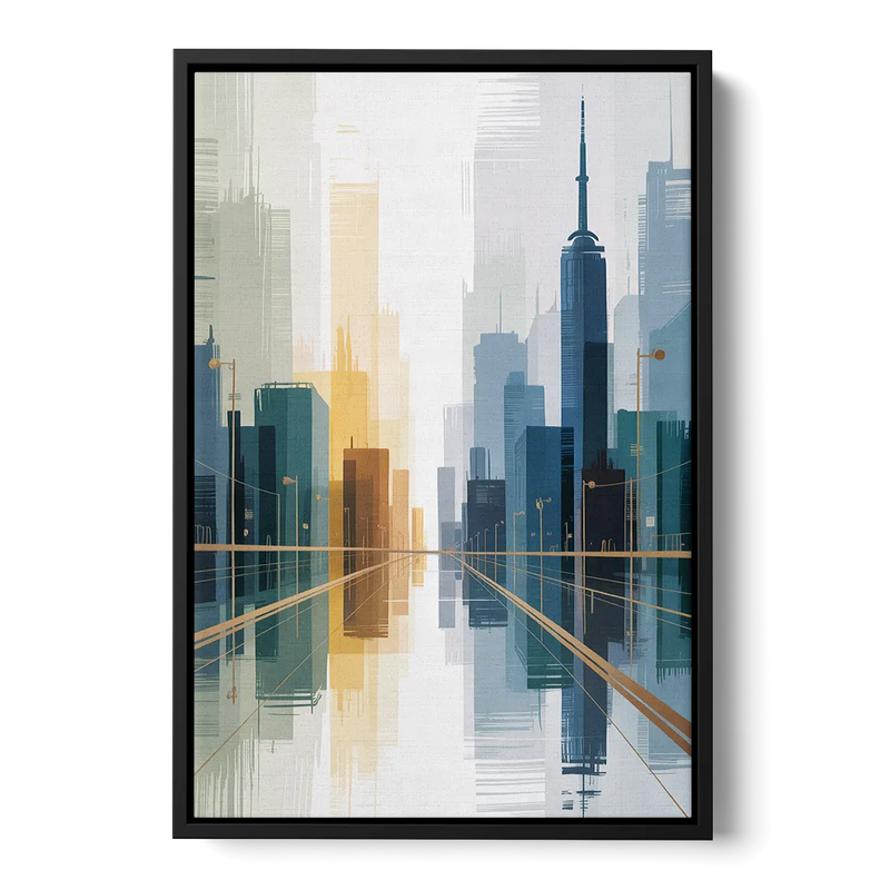 Bloor Street Vibes Front - Black Canvas Wall Art