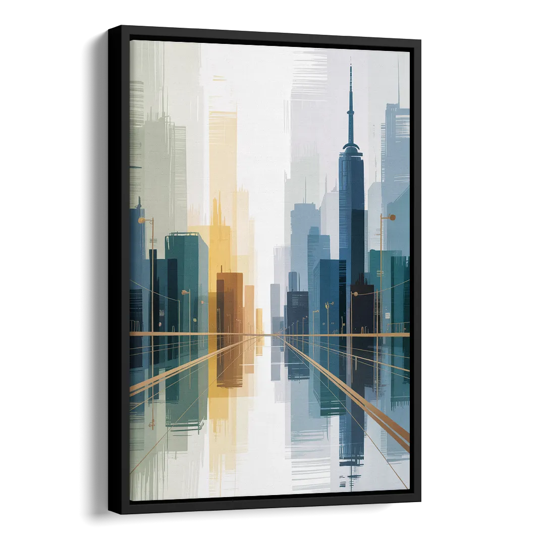 Bloor Street Vibes Side - Black Canvas Wall Art
