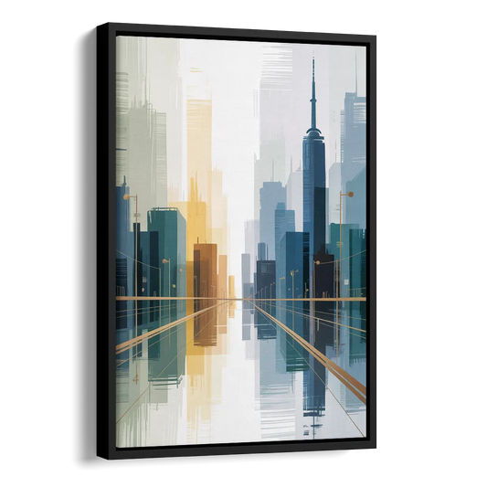 Bloor Street Vibes Side - Black Canvas Wall Art