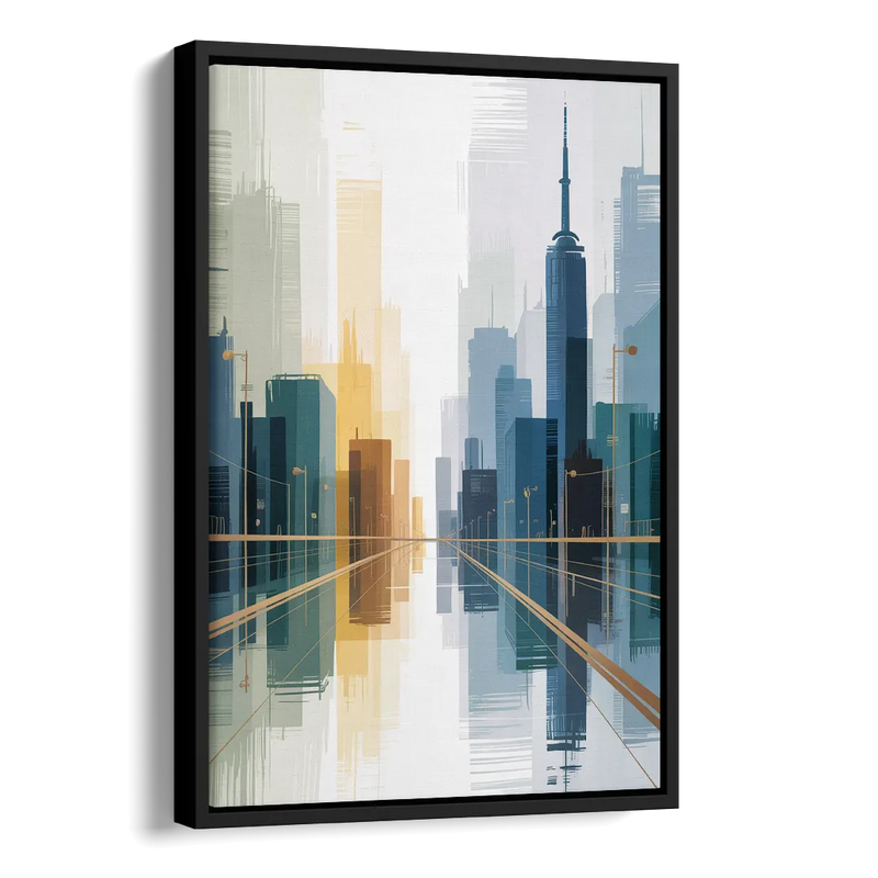 Bloor Street Vibes Side - Black Canvas Wall Art