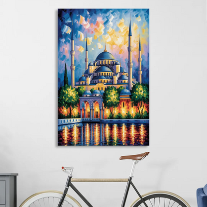 Blue Mosque Serenity Sitting Room - Canvas Wall Art