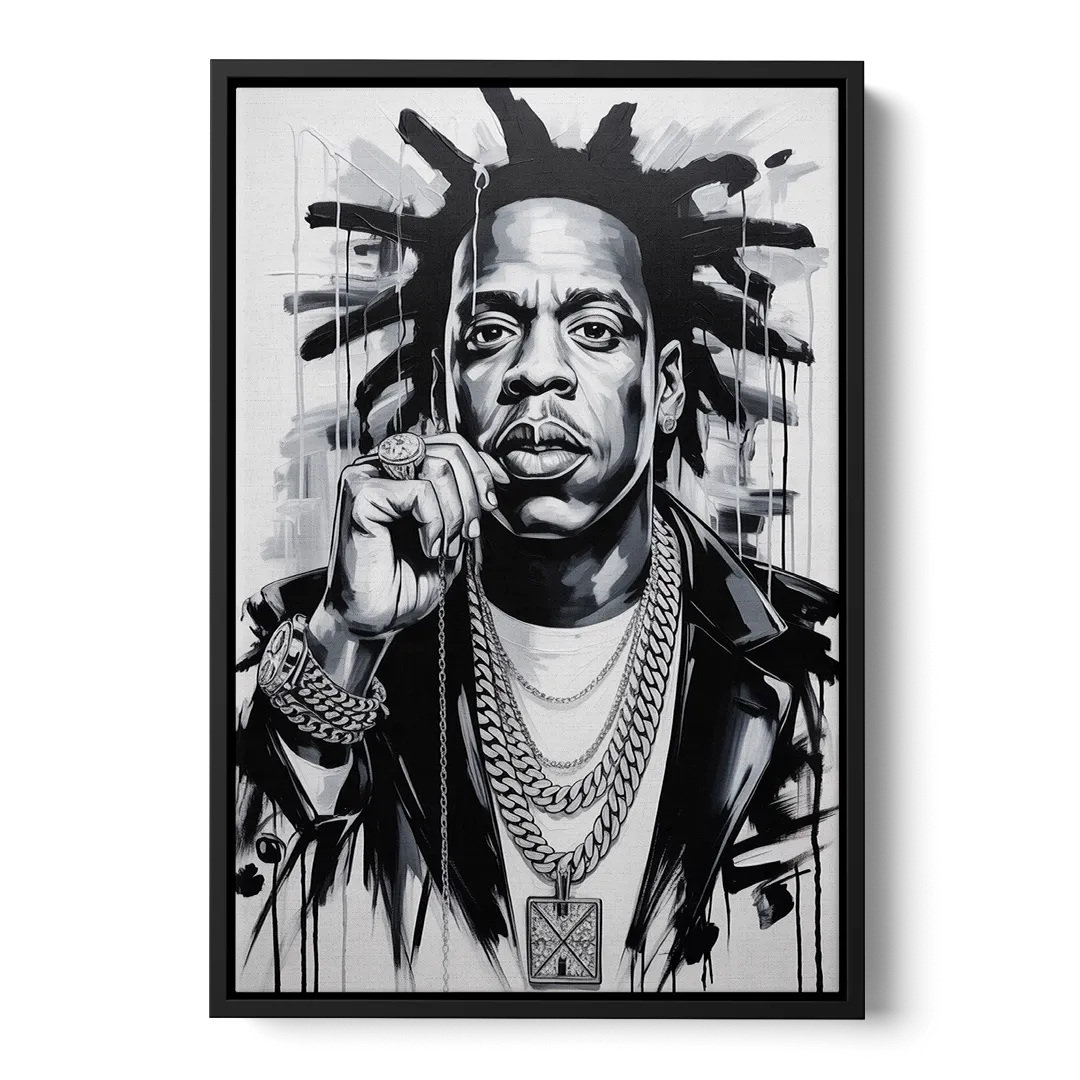 Blueprint 2.0 - Black Frame Canvas