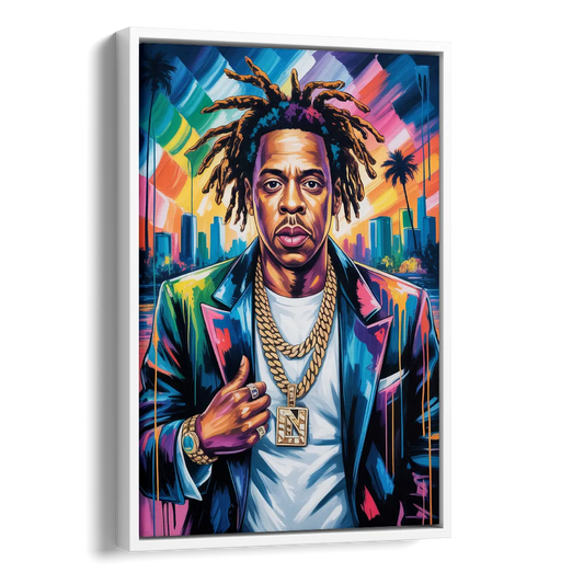 Blueprint Side - White Canvas Wall Art