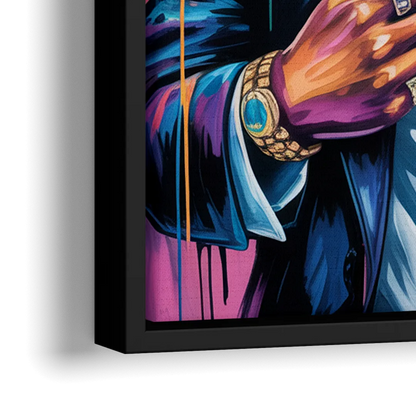 Blueprint - Close-Up Black Frame Canvas