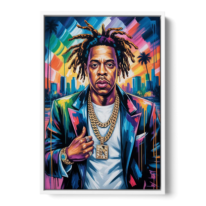 Blueprint - White Frame Canvas