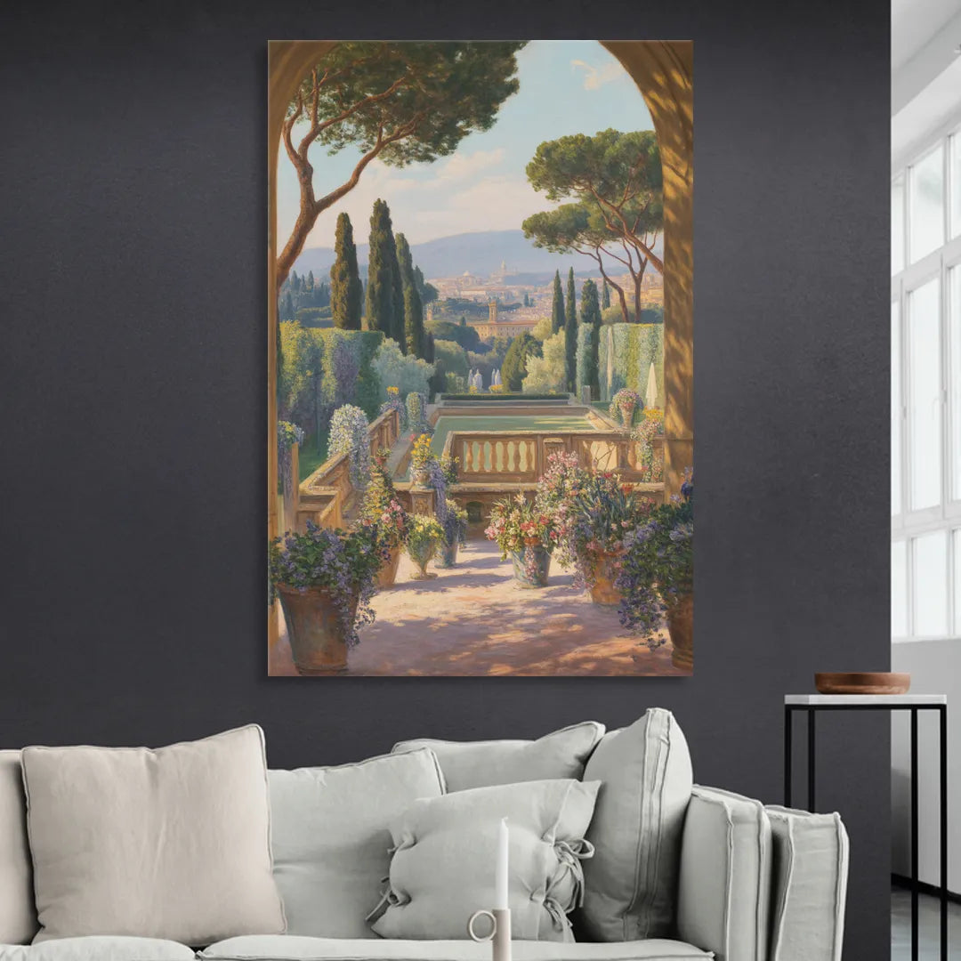 Boboli Gardens Serenity Sitting Room - Canvas Wall Art