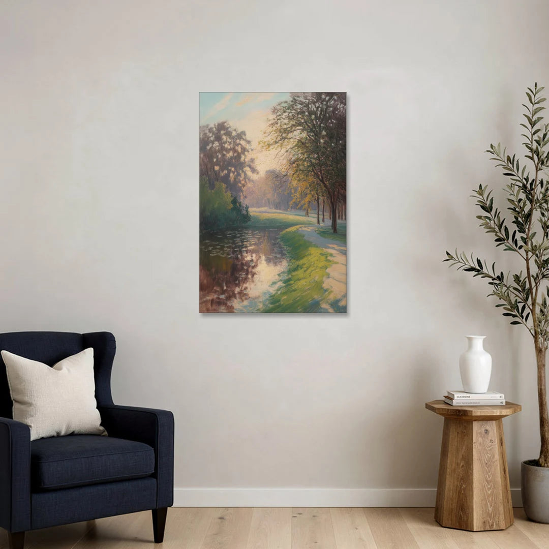 Bois de la Cambre Calm - Canvas Wall Art - Sofa - 24x36