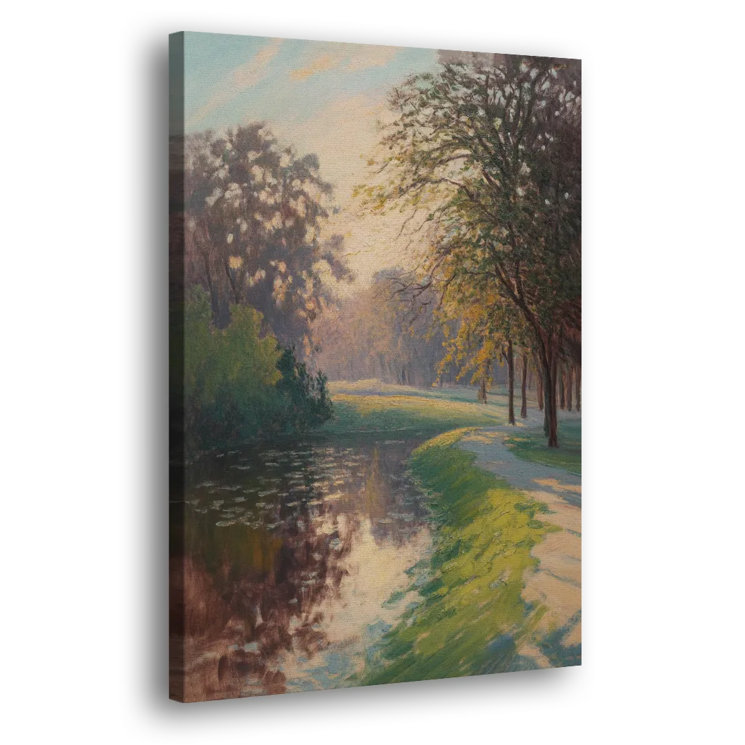 Bois de la Cambre Calm Side - Canvas Wall Art
