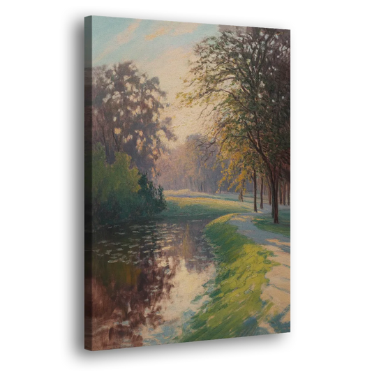 Bois de la Cambre Calm Side - Canvas Wall Art