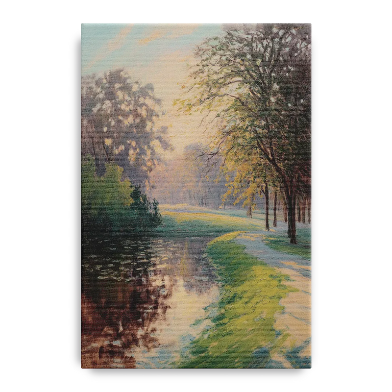 Bois de la Cambre Calm Front - Canvas Wall Art