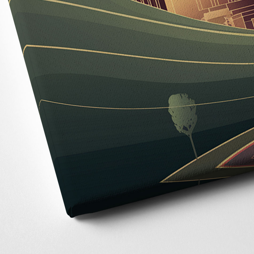 Boise Foothills Landscape Canvas Close Up