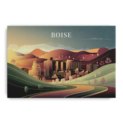 Boise Foothills Landscape Front - Canvas Wall Art