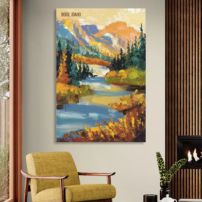 Boise Nature Escape Living Room - Canvas Wall Art