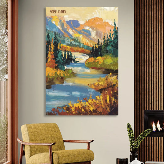 Boise Nature Escape Living Room - Canvas Wall Art