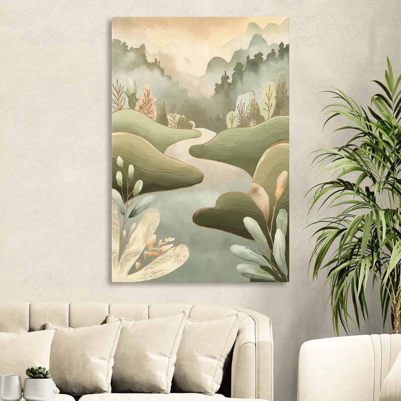 Boise Nature Escape Wilderness Sitting Room - Canvas Wall Art