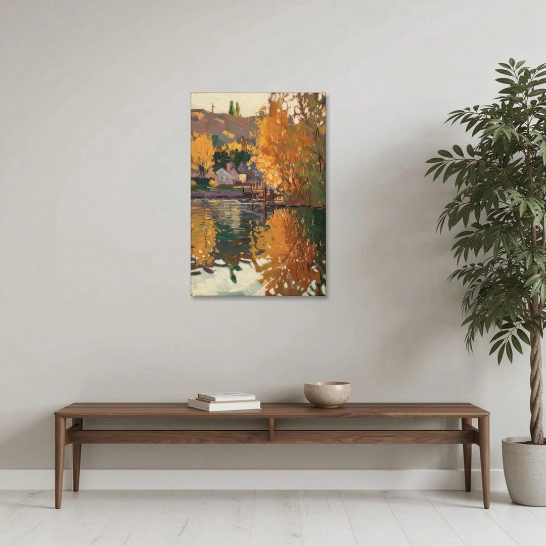 Boise Riverfront Scene - Canvas Wall Art - Coffee Table - 24x36