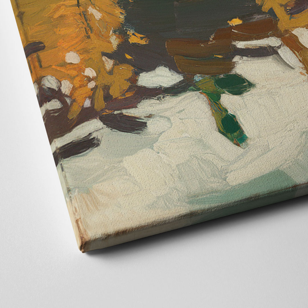 Boise Riverfront Scene Canvas Close Up