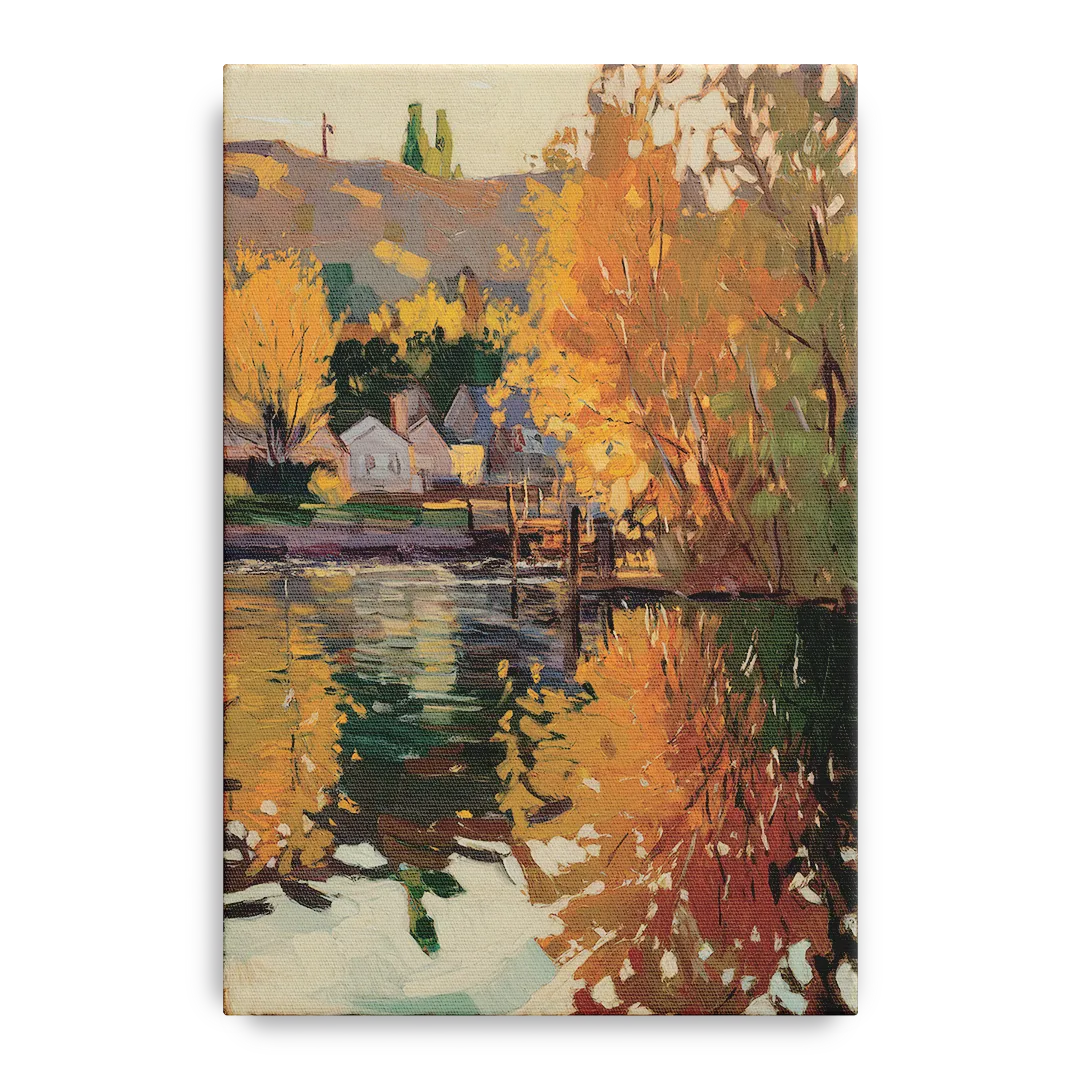Boise Riverfront Scene Front - Canvas Wall Art