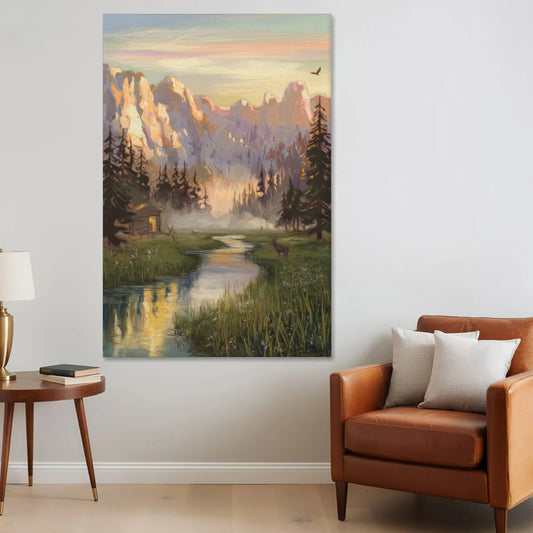 Boise Scenic Outdoors - Canvas Wall Art - Sofa - 40x60