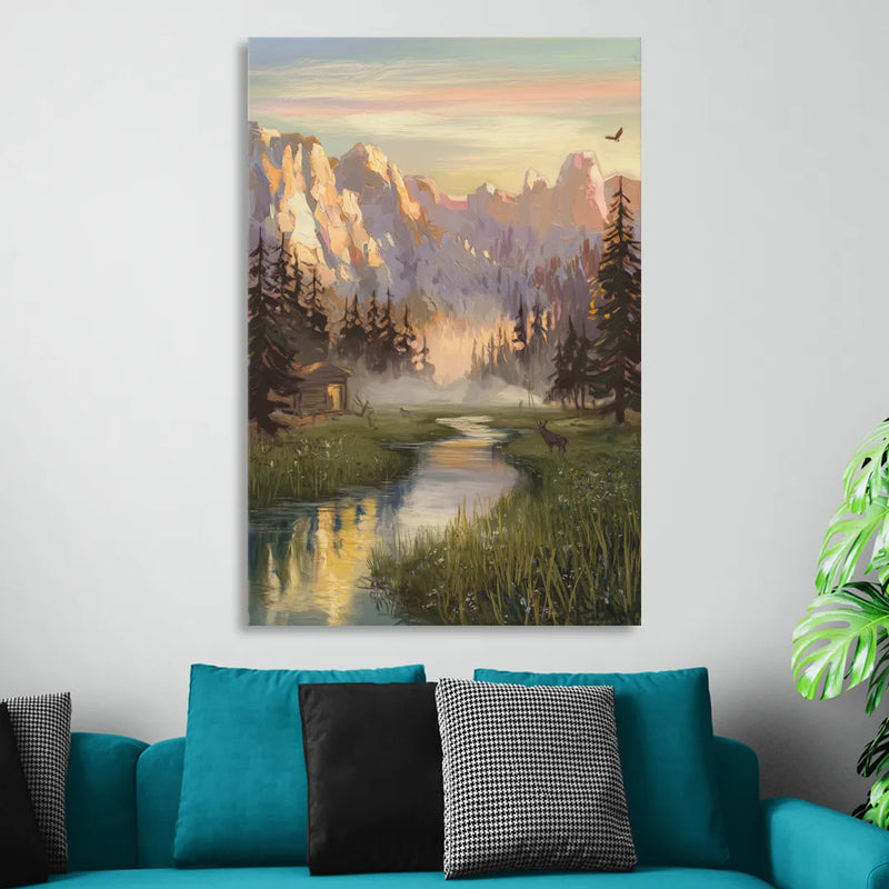 Boise Scenic Outdoors Sitting Room - Canvas Wall Art