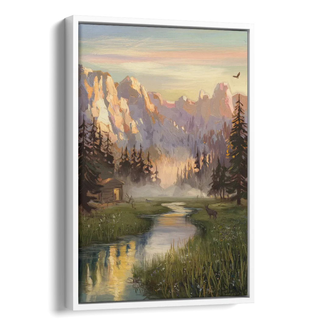 Boise Scenic Outdoors Side - White Canvas Wall Art