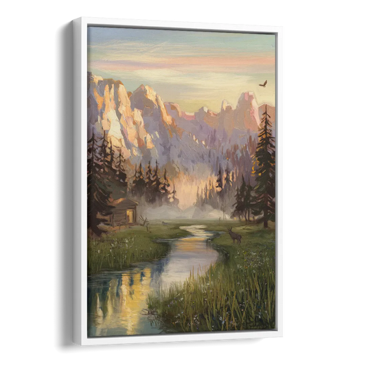 Boise Scenic Outdoors Side - White Canvas Wall Art