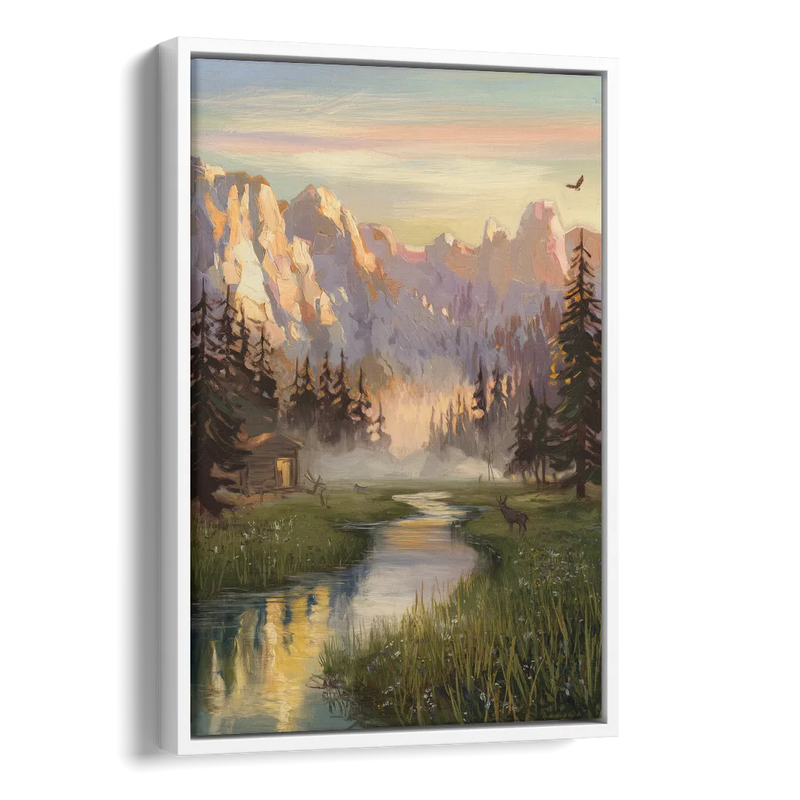 Boise Scenic Outdoors Side - White Canvas Wall Art