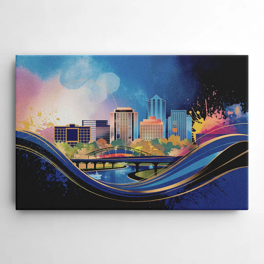 Boise State Skyline - Canvas Wall Art